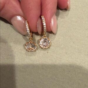 Kate Spade Gold and Silver Crystal Earrings